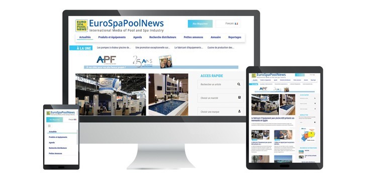Neue responsive Version Website EuroSpaPoolNews.com