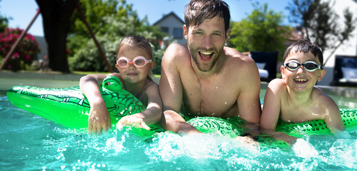 The pool becomes a pleasure for the entire family thanks to Binder 