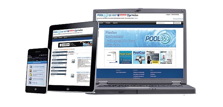 Site de commande Pool360 SCP et logiciel Extrabat Piscines