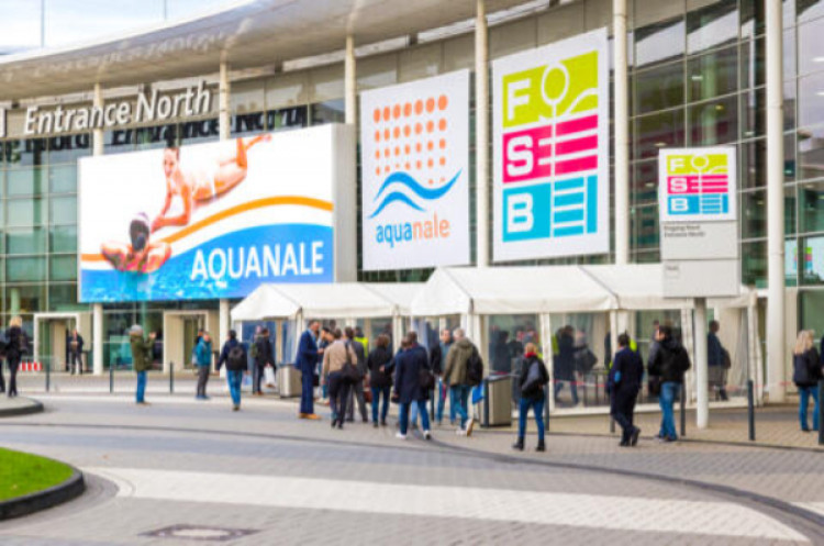 aquanale neuen Hallen 7 und 8 der moderne Eingang Nord in 2015