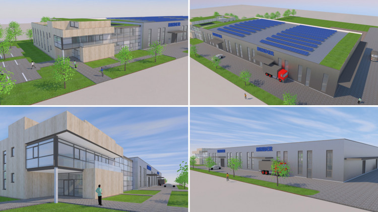 Futur bâtiment de Binder à Hamelin production administration turbines NCC piscine