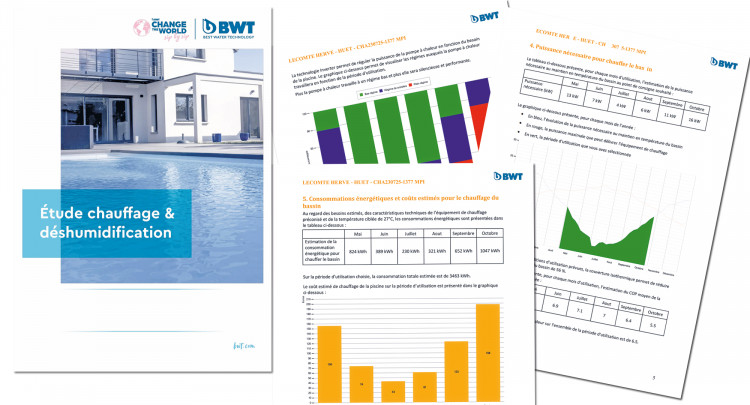 Exemple d'étude chauffage et déshumidification BWt Pool Products
