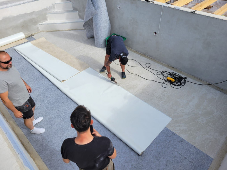 chantier formation pose de liner piscine