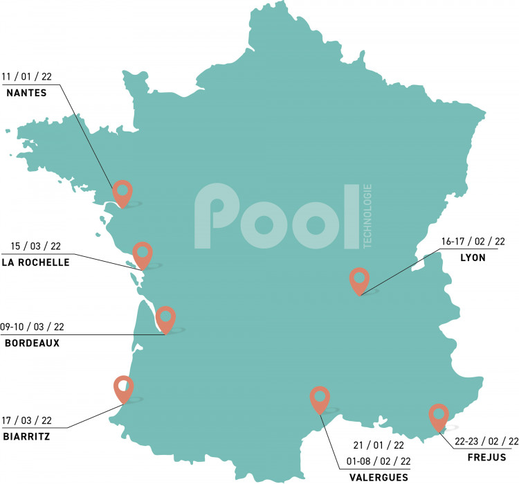 Carte de France Formations 2022 Pool Technologie