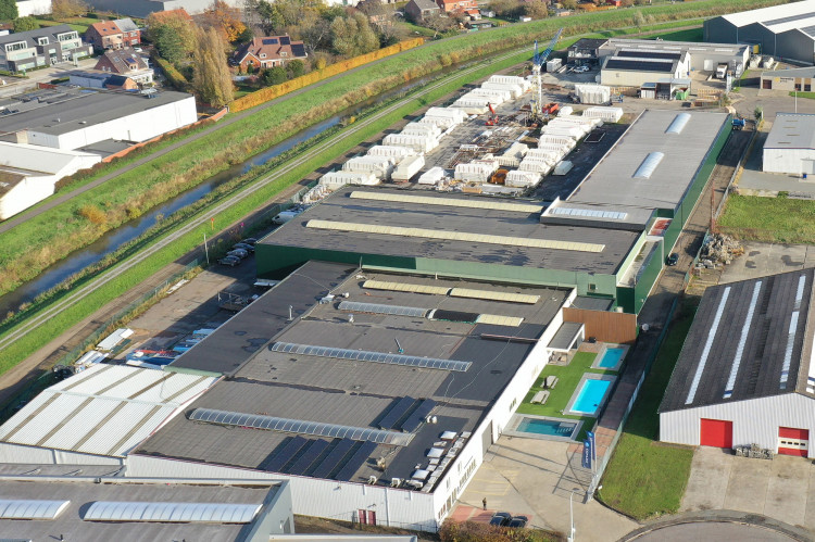 Covrex - LPW Pools production and assembly site in Aarschot Belgium