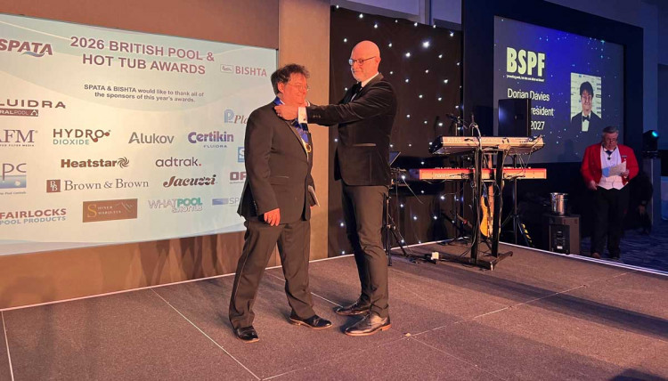 Dyfed Thompson-Smith officially hands over the BSPF presidency to Dorian Davies