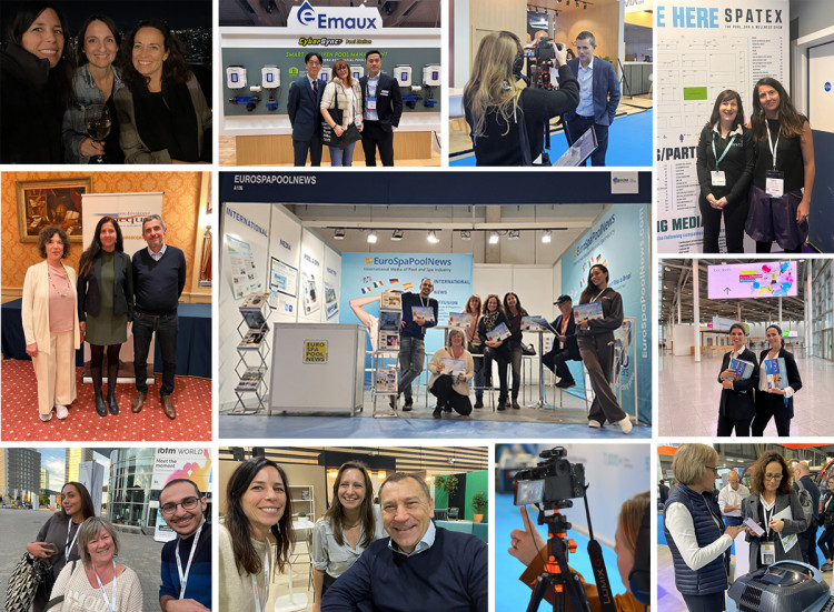 L'équipe d'EuroSpaPoolNews à la rencontre des professionnels de la piscine et du spa lors des différents salons européens en 2025