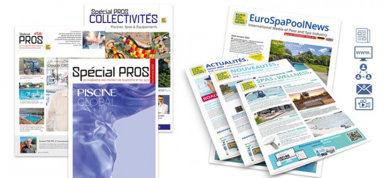 Magazines et dispositifs digitaux d'EuroSpaPoolNews pour une communication avant, pendant et après salons