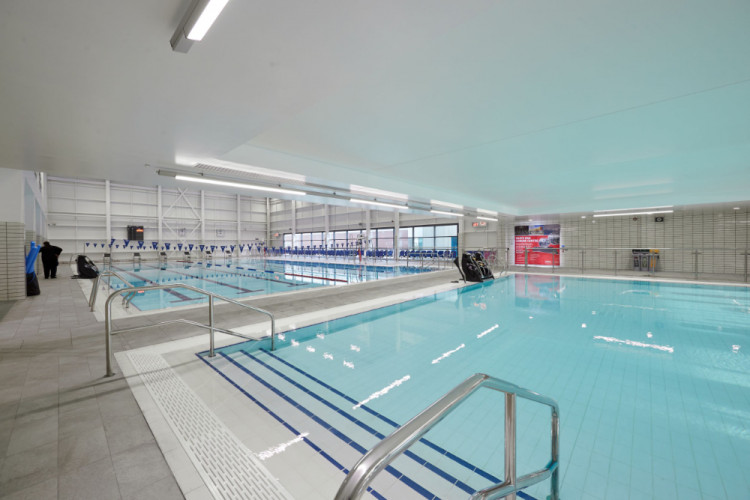 EVA Optic direct lighting at White Oak Leisure Centre