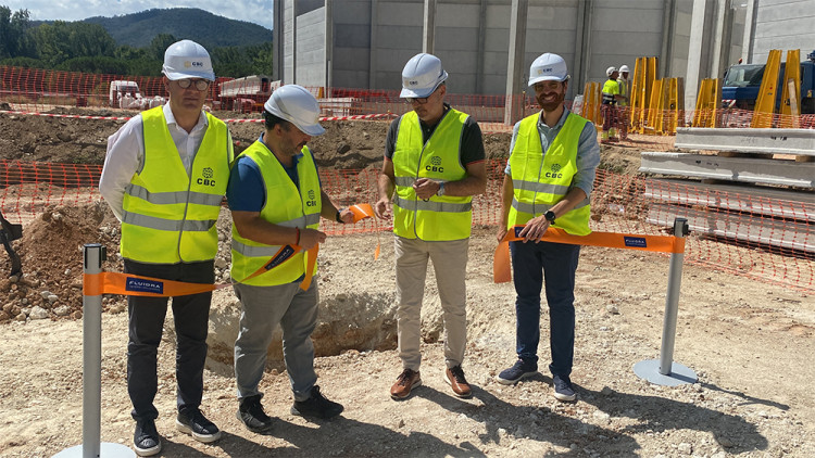 Groundbreaking ceremony of the new Fluidra distribution warehouse in Sant Feliu de Buixalleu