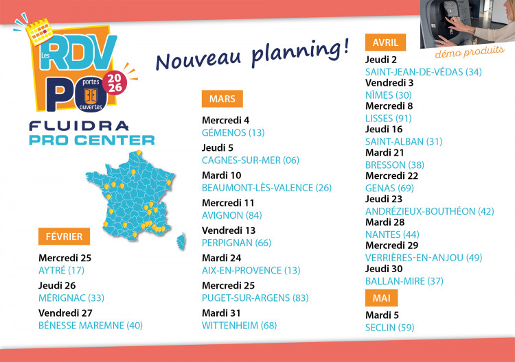 planning RDV PO Fluidra 2026