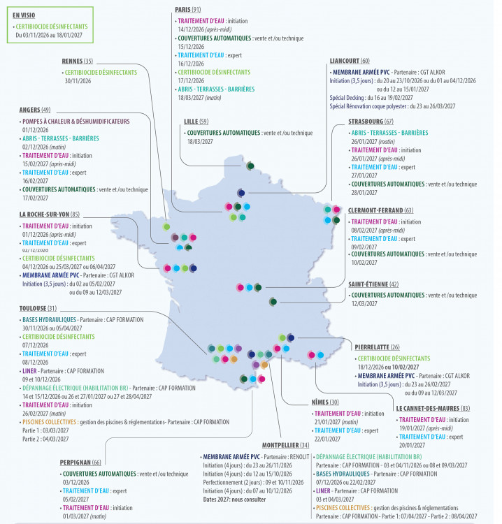 carte de France FLUIDRA PRO Academy 2026-2027