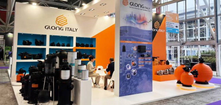 Lo stand di Glong Italy a ForumPiscine 2025