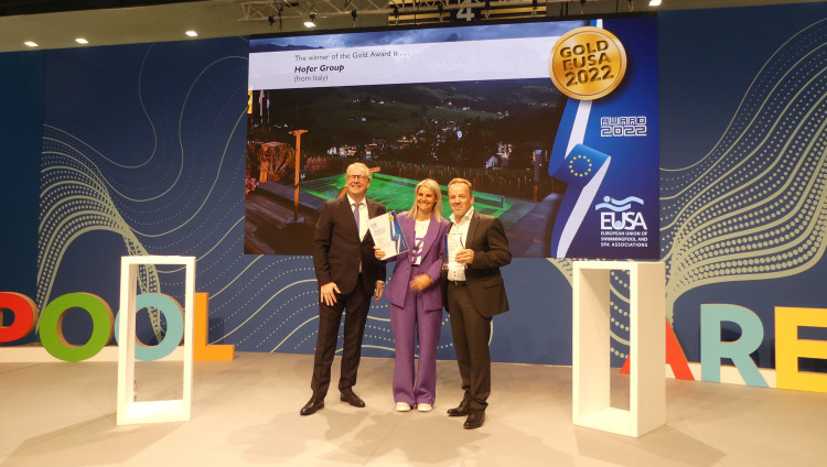 Gold EUSA award Spa Privée Hofer Group et Bert Granderath