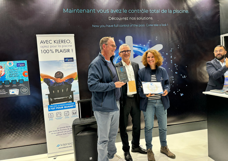 Remise du trophée d'or Bioclimatique Klereo