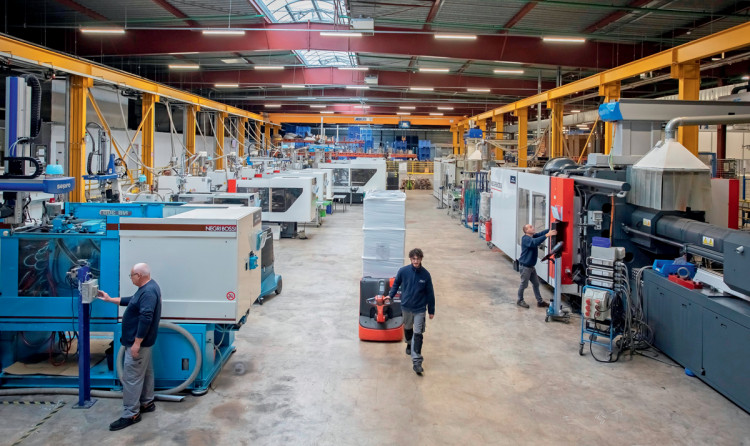 Le bâtiment industriel de production de 10 000 m² situé à Troyes, dans l'Aube.