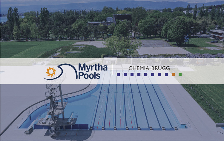 Partenariat Myrtha Pools Chemia Brugg en Suisse