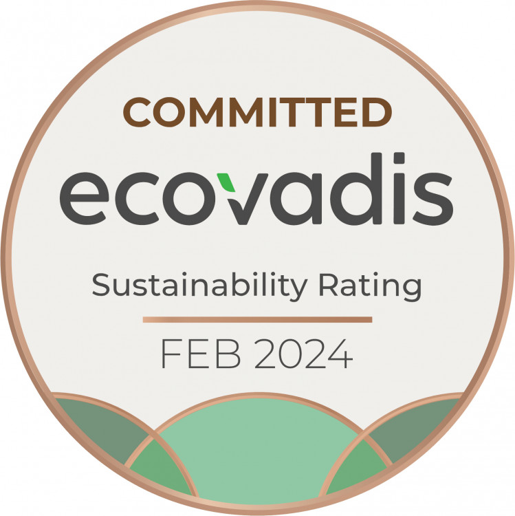 label EcoVadis Committed company