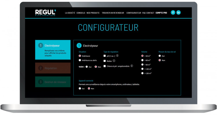 Configurateur en ligne Régul'Electronique