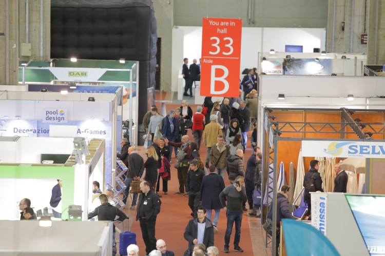 ForumPiscine 2019 pool and spa expo stands bologna fair italy