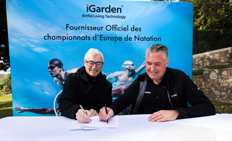 Signing of the partnership between iGarden and the Fédération Française de Natation