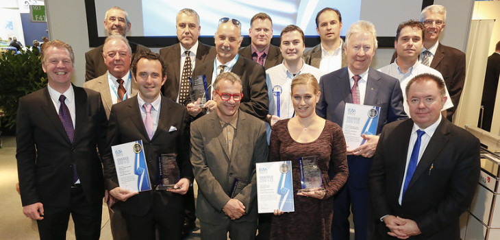 Les heureux gagnants à l’occasion de la première remise du prix des European Pool