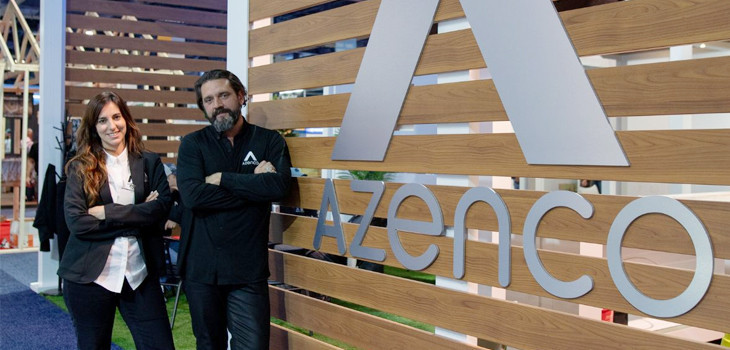 Leslie Recarte Chapus and Charles Chapus, CEO of Azenco Outdoor