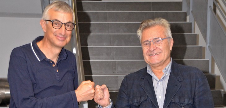 Philippe Grard (Pool Technologie) et Benoit Gillmann (BIO-UV Group)