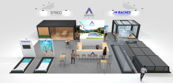 Azenco stand at Piscine Global Europe