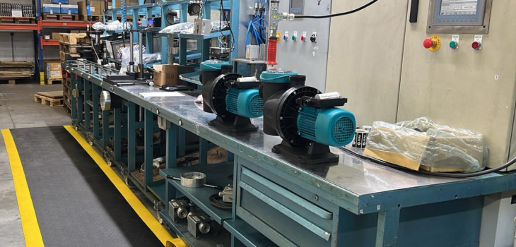 Nouvelle cha&icirc;ne de production de pompes piscine ESPA