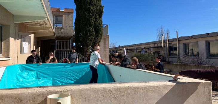 Formation aux m&eacute;tiers de la piscine &agrave; l'AFPA de B&eacute;ziers