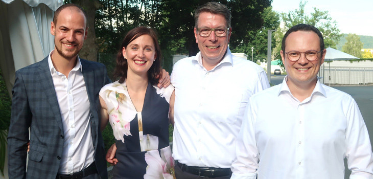 From left to right: Sven Lingansch, Laura Herger, Armin Herger and Christoph Ott