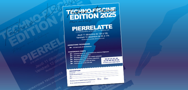 Techno Piscine, 11 et 12 décembre 2025 au CFA de Pierrelatte