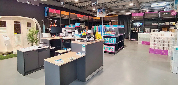 Intérieur du magasin de Sarreguemines