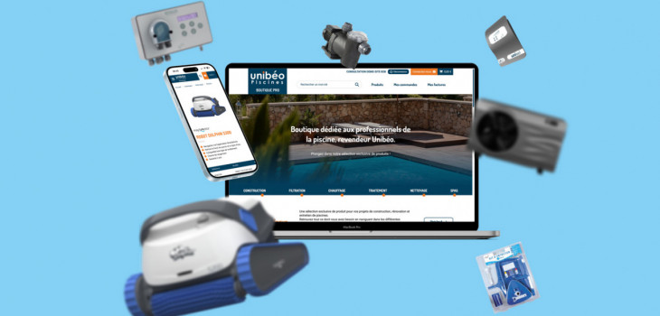 Site pro e-commerce Unibéo Piscines