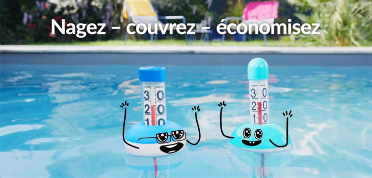 Nagez-Couvrez-Economisez campagne pub FPP bons gestes eau piscine