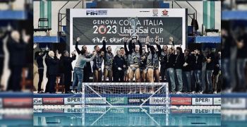 Anti Wave equipment at 2023 Coppa Italia Water Polo Final