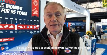 Interview with Steven Gallagher, European Sales Director of Solenis LLC, at Piscina & Wellness Barcelona