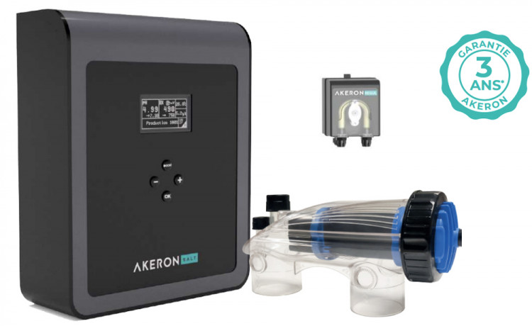 La gamme d'électrolyseurs AKERON SALT RX CONNECT est garantie de 3 ans