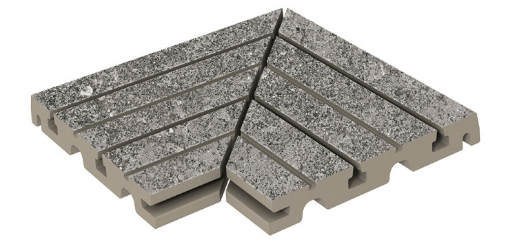 Angle de grille goulotte Gamme Full Pool