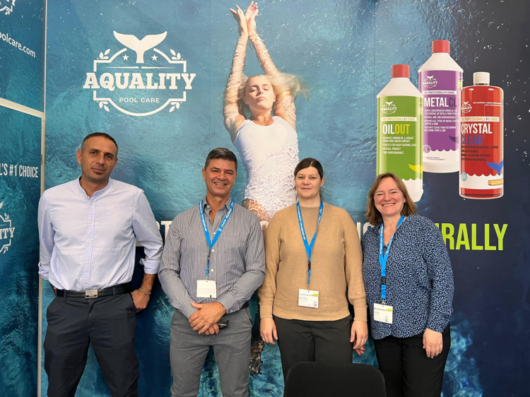 The Aquality Pool Care team at aquanale 2025