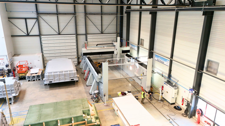 Nouveau centre d'usinage d'Aboral Piscines