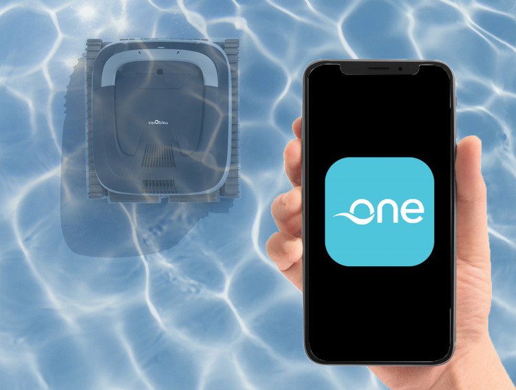 Le robot EON peut &ecirc;tre pilot&eacute; via l'application Maytronics OneTM