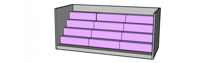Sch&eacute;ma d'escaliers en XPS d'Aqua Pins