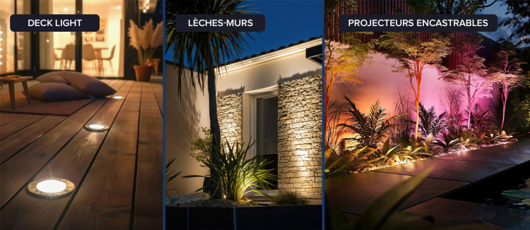 Gamme Smartlighting de Seamaid éclairage jardin Gamme Smartlighting de Seamaid Deck light lèches-murs projecteurs encastrable