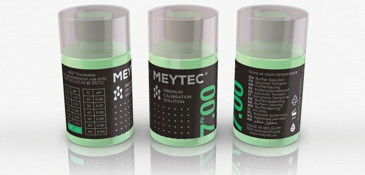Solution tampons pH 7.00 en bouteille de 60 ml, Meytec