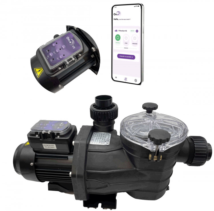 La pompe MKB On.e VS pilotable via smartphone