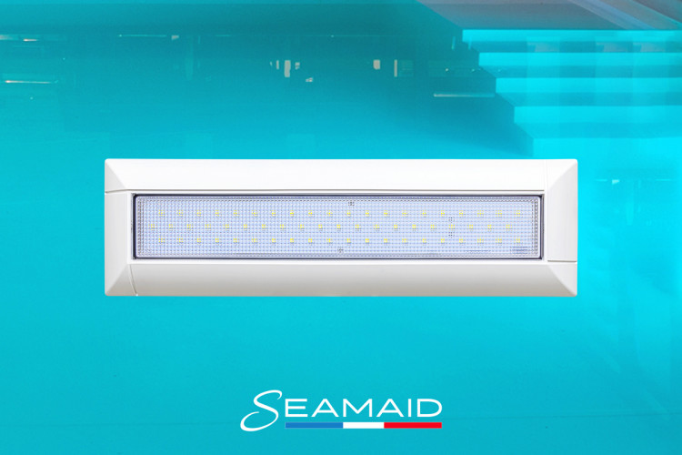 Projecteur linéaire LED de SEAMAID pour l'éclairage de piscine sous la ligne d'eau Projecteur linéaire LED SEAMAID éclairage de piscine