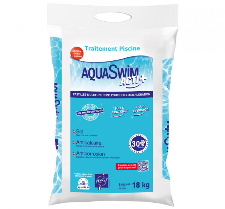 AquaSwim Acti+, pastilles multifonctions pour électrolyseur de sel