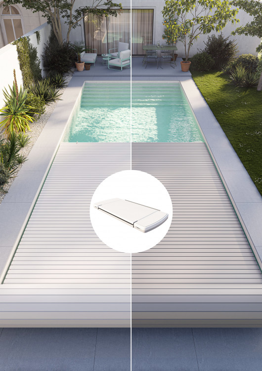 lames bicolores lames bicolores couverture piscine Sofatec